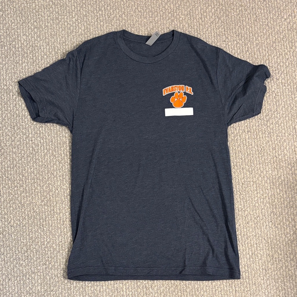 Vintage Evanston PE Dark Blue Graphic Tee